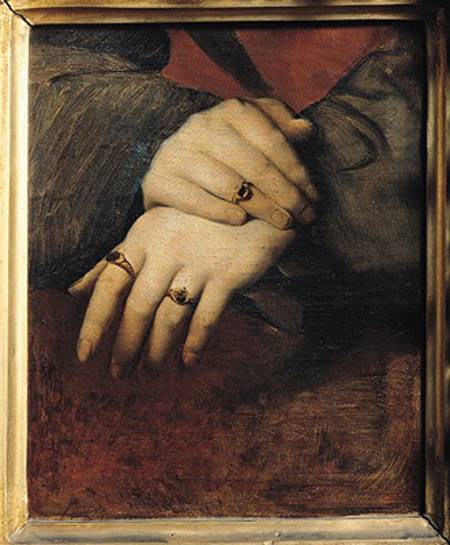 Study of a Woman's Hands, after the portrait of Maddalena Doni by Raphael from Jean Auguste Dominique Ingres