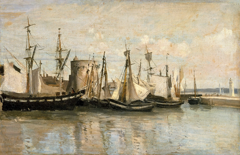 La Rochelle. Entrée du port d'échouage from Jean-Babtiste-Camille Corot