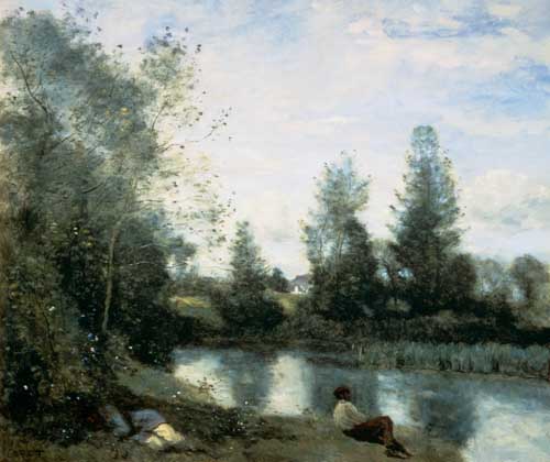 Am Fluss-Ufer from Jean-Babtiste-Camille Corot