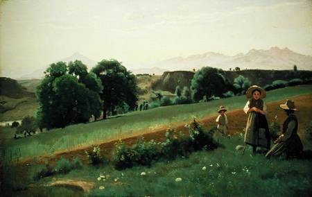 Landscape at Mornex, Haute-Savoie from Jean-Babtiste-Camille Corot