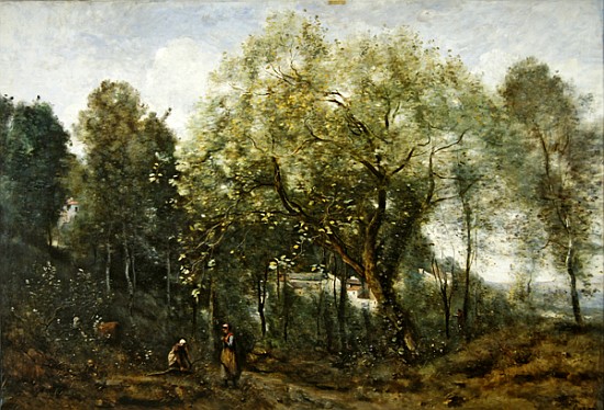 Le Catalpa, memory of Ville-d''Avray from Jean-Babtiste-Camille Corot