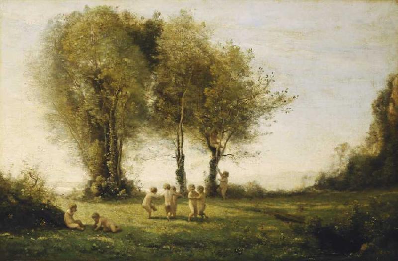 Liebesreigen, Sonnenaufgang from Jean-Babtiste-Camille Corot