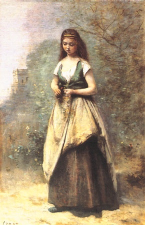 Ophelia from Jean-Babtiste-Camille Corot