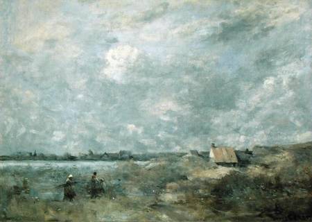 Stormy Weather, Pas de Calais from Jean-Babtiste-Camille Corot