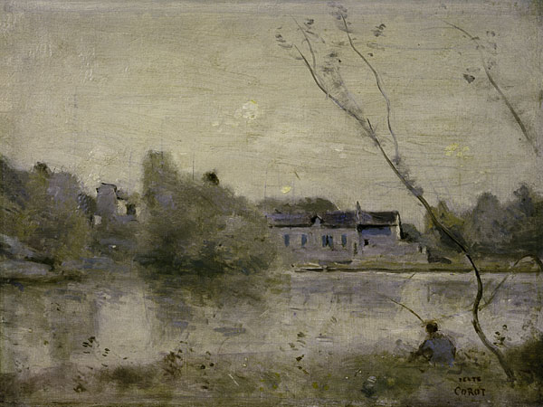 Teich von Ville d''Avray from Jean-Babtiste-Camille Corot