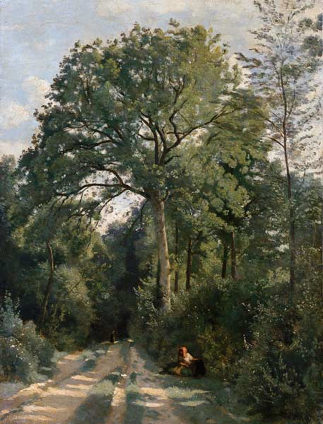 Waldeingang bei Ville d'Avray. from Jean-Babtiste-Camille Corot
