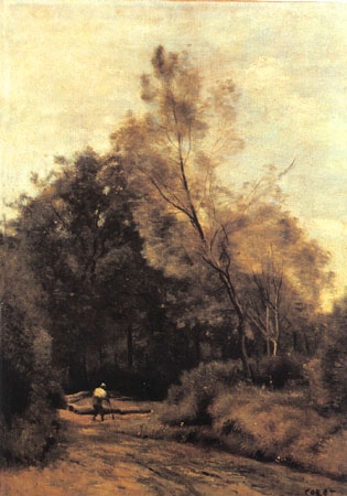 Weg am Waldrand, bei Vimoutiers from Jean-Babtiste-Camille Corot