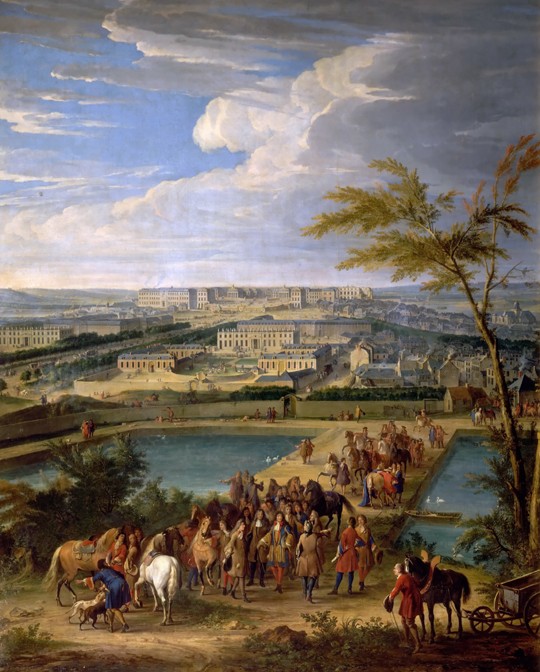 View of the city and Palace of Versailles, as seen from the Montbauron hill from Jean-Baptiste Martin