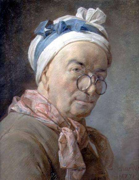 Self Portrait with Spectacles from Jean-Baptiste Siméon Chardin