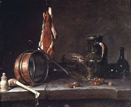 Still life: Feast Day Menu from Jean-Baptiste Siméon Chardin
