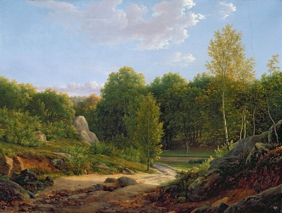 View of Fontainebleau Forest from Jean Bidauld