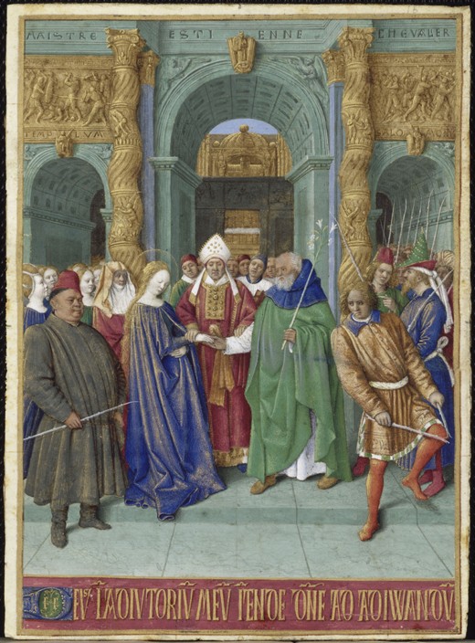 The Marriage of Mary and Joseph (Hours of Étienne Chevalier) from Jean Fouquet