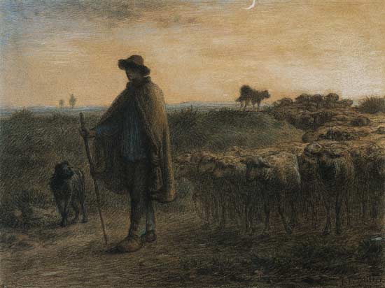 Rückgabe der Herde from Jean-François Millet