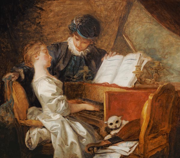 Die Klavierstunde from Jean Honoré Fragonard
