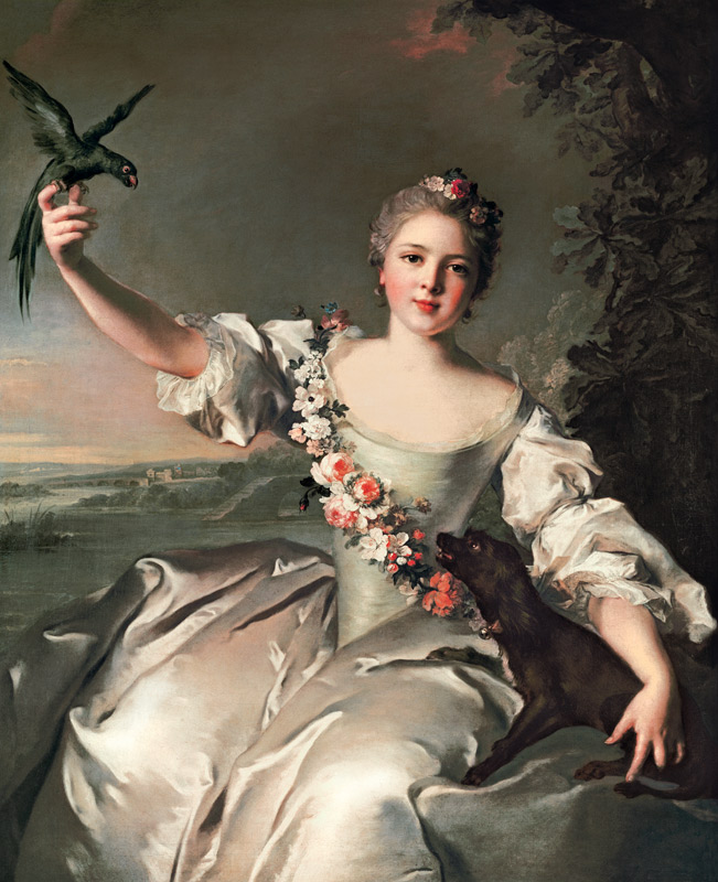Françoise Renée, Marquise d'Antin from Jean Marc Nattier
