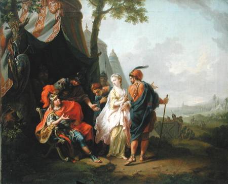 The Abduction of Briseis from the Tent of Achilles from Joh. Heinrich d.Ä. Tischbein