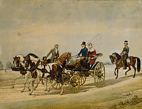 Reiter und Kutsche from Johann Adam Klein