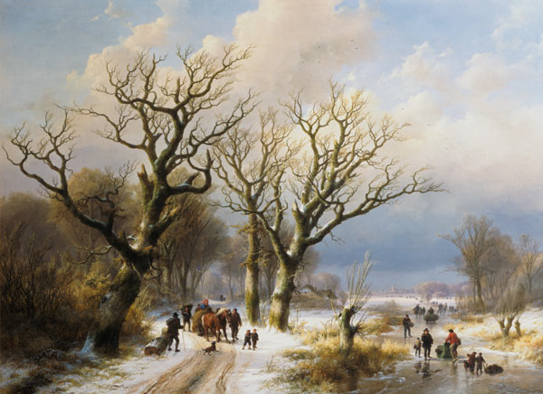 Winterliche Allee from Johann-Bernard Klombeck