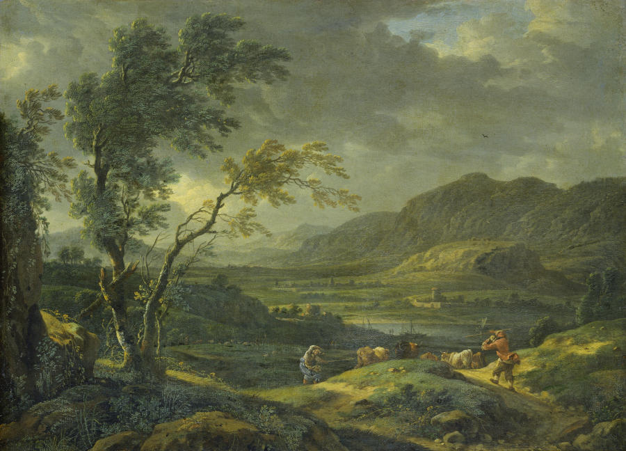 Landschaft bei abziehendem Gewitter from Johann Franciscus Ermels