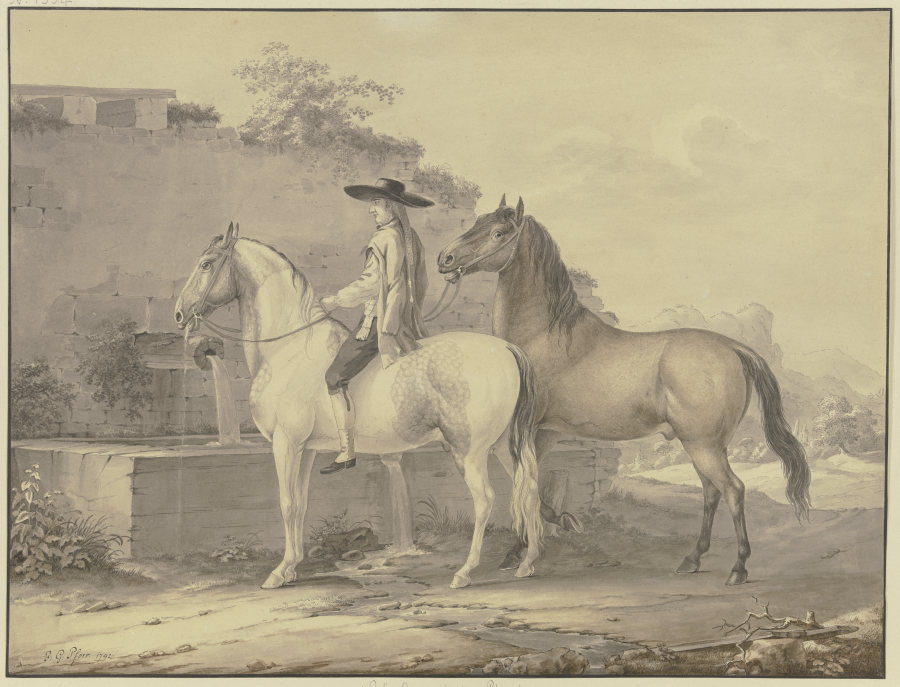 Spanische Pferde from Johann Georg Pforr