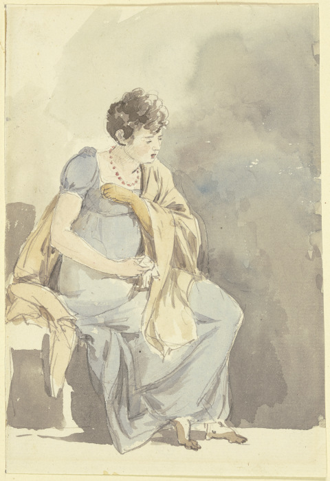 Sitzende Frau from Johann Georg von Dillis