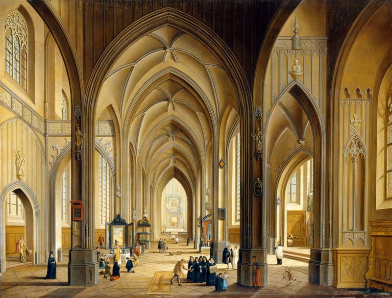 Inneres einer gotischen Kirche from Johann Ludwig Ernst Morgenstern