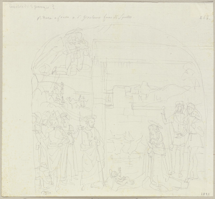 Anbetung der Könige in San Girolamo bei Spello from Johann Ramboux