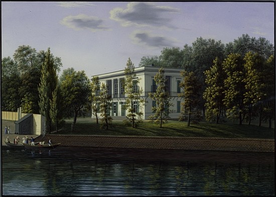 The new pavilion in the gardens of Charlottenburg Palace, c.1824-25 from Johann Wilhelm Gottfried Barth