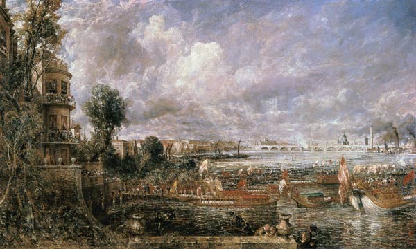 The Opening of Waterloo Bridge, Whitehall Stairs from John Constable