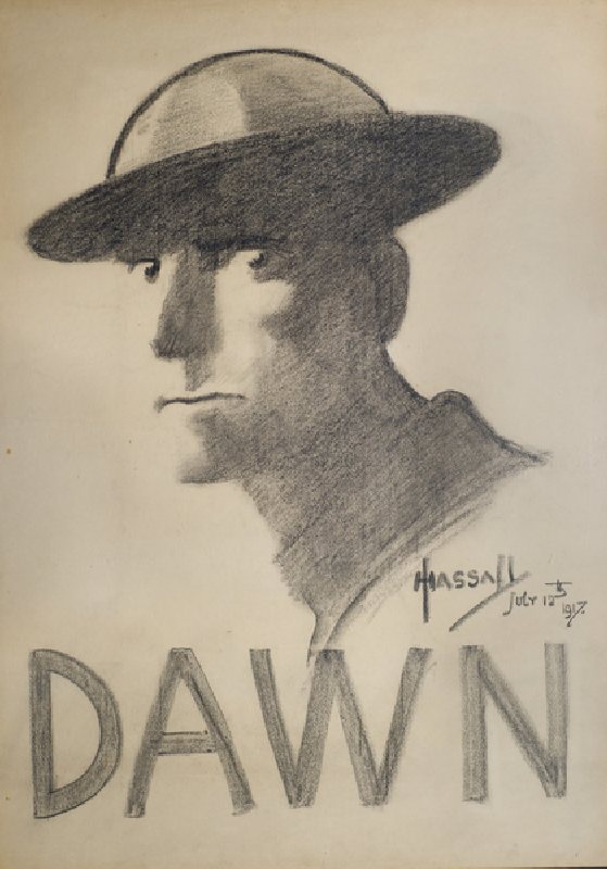 DAWN, July 12th 1917 (pencil) from John Hassall