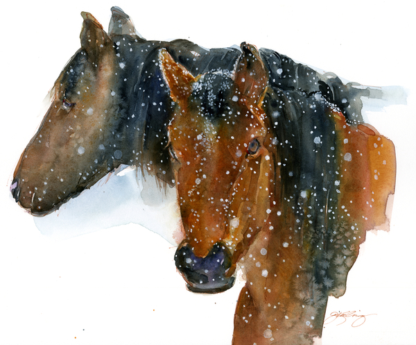 Horses in Winter from John Keeling