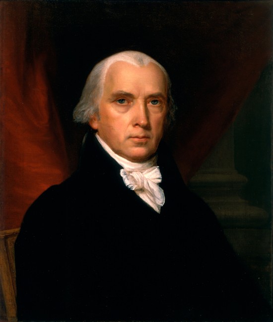 Portrait of James Madison (1751-1836) from John Vanderlyn