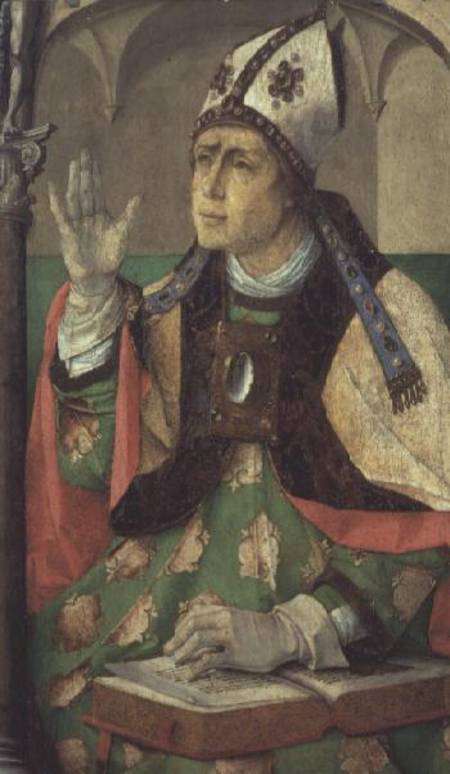Portrait of St. Augustine from Joos van Gent