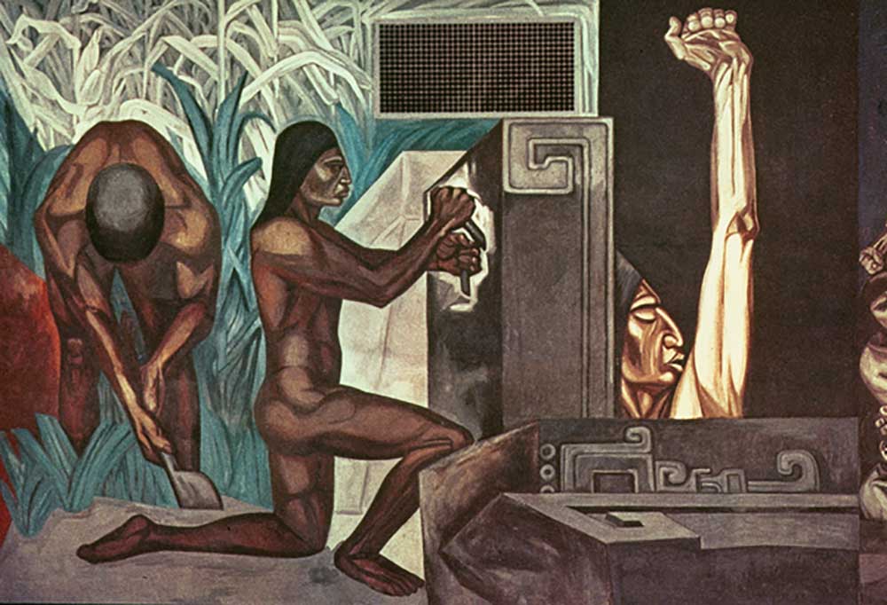 Goldenes Zeitalter vor Kolumbien, aus dem Epos der amerikanischen Zivilisation, 1932-34 from José Clemente Orozco