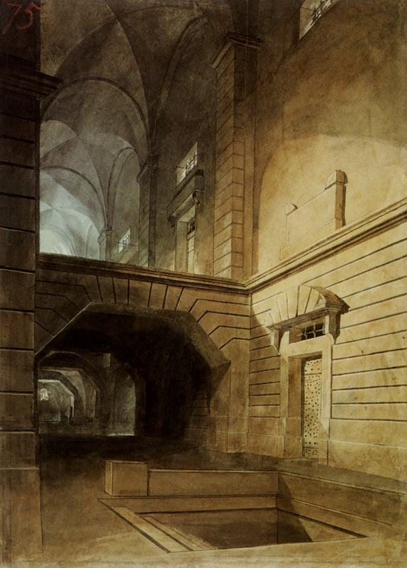 Inneres eines Gefängnisses, nach Piranesi from William Turner