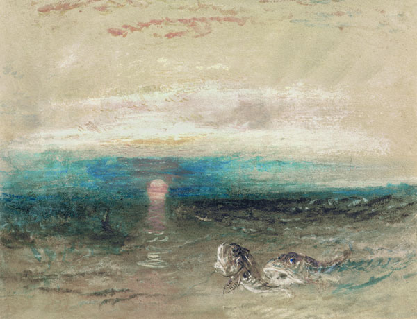 W.Turner, Sonnenuntergang über dem Meer from William Turner