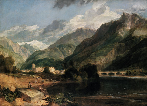 Bonneville (Savoyen) mit Mont Blanc from William Turner