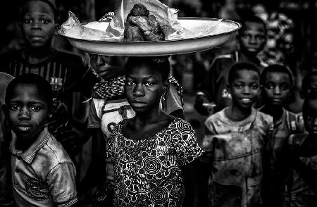 Verkauf auf einem Markt - Benin