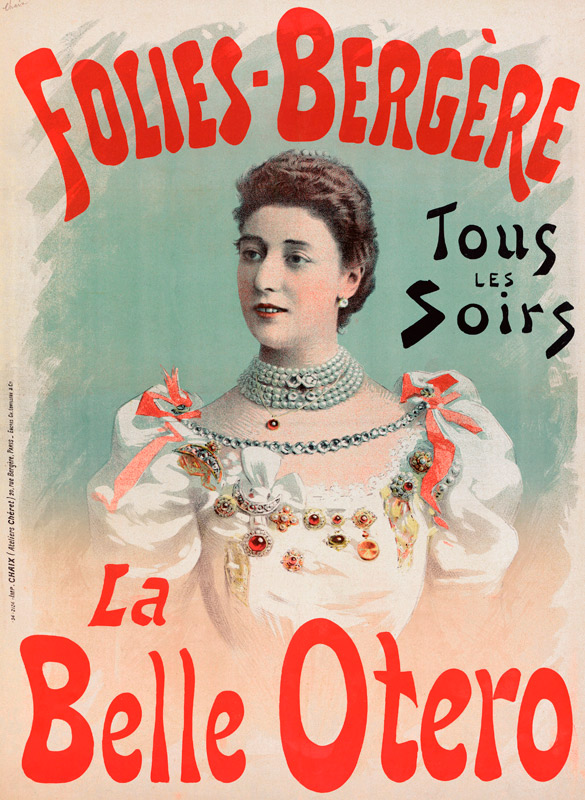 La Belle Otéro in Folies Bergère (Poster) from Jules Chéret