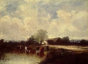 Landschaft mit Kühen an der Tränke from Jules Dupré