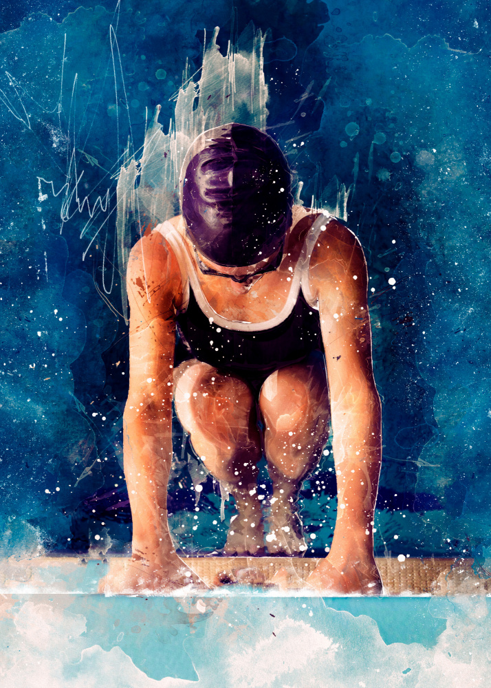 Schwimmersport Kunst 1 from Justyna Jaszke