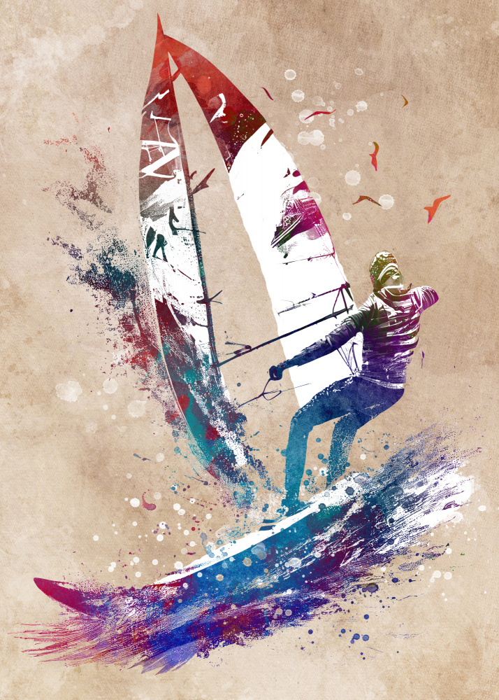Surfer-Sportkunst from Justyna Jaszke