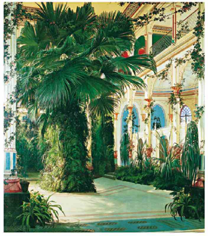 Interior of a Palm House - (BLK-02) from Karl Eduard Ferdinand Blechen