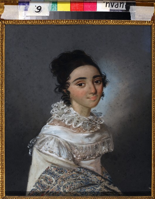 Portrait of Yekaterina Emmanuilovna Abamelik-Lazareva (1806-1880), née Manuk-Bey from Karl Wilhelm Bardou