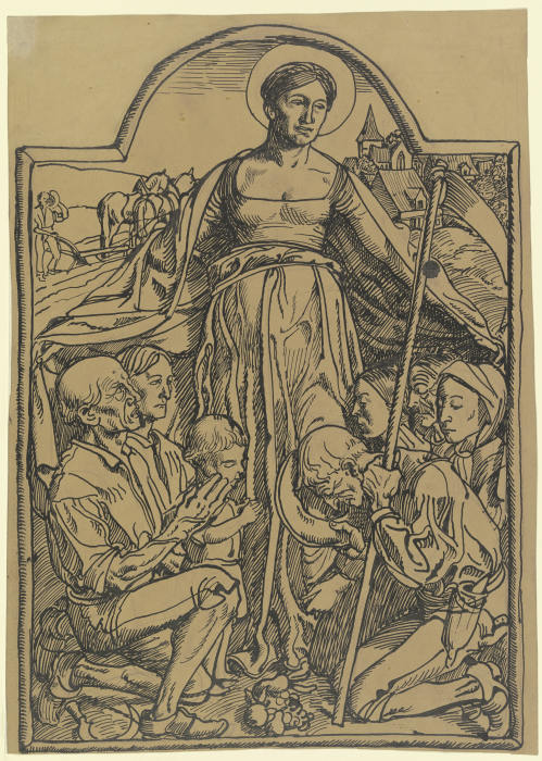 Maria im Gnadenmantel from Karl Friedrich (Fritz) Boehle