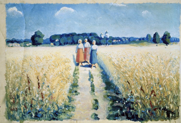 Three women on the road from Kasimir Malewitsch