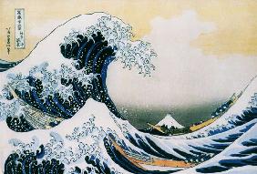 Die große Woge - Aus der Serie der 36 Ansichten des Fudschijama 1823-29