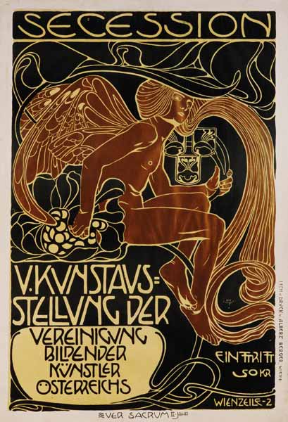 Plakat für die 5. Ausstellung der Wiener Sezession from Koloman Moser