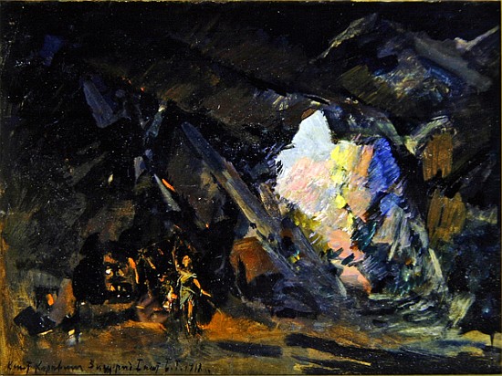Stage design for the opera ''Siegfried'' R. Wagner from Konstantin Alekseevich Korovin