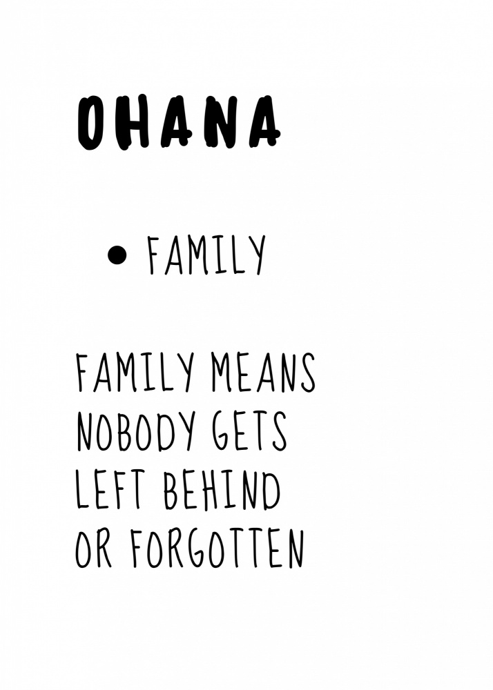 Ohana bedeutet Familie from Kristina N.